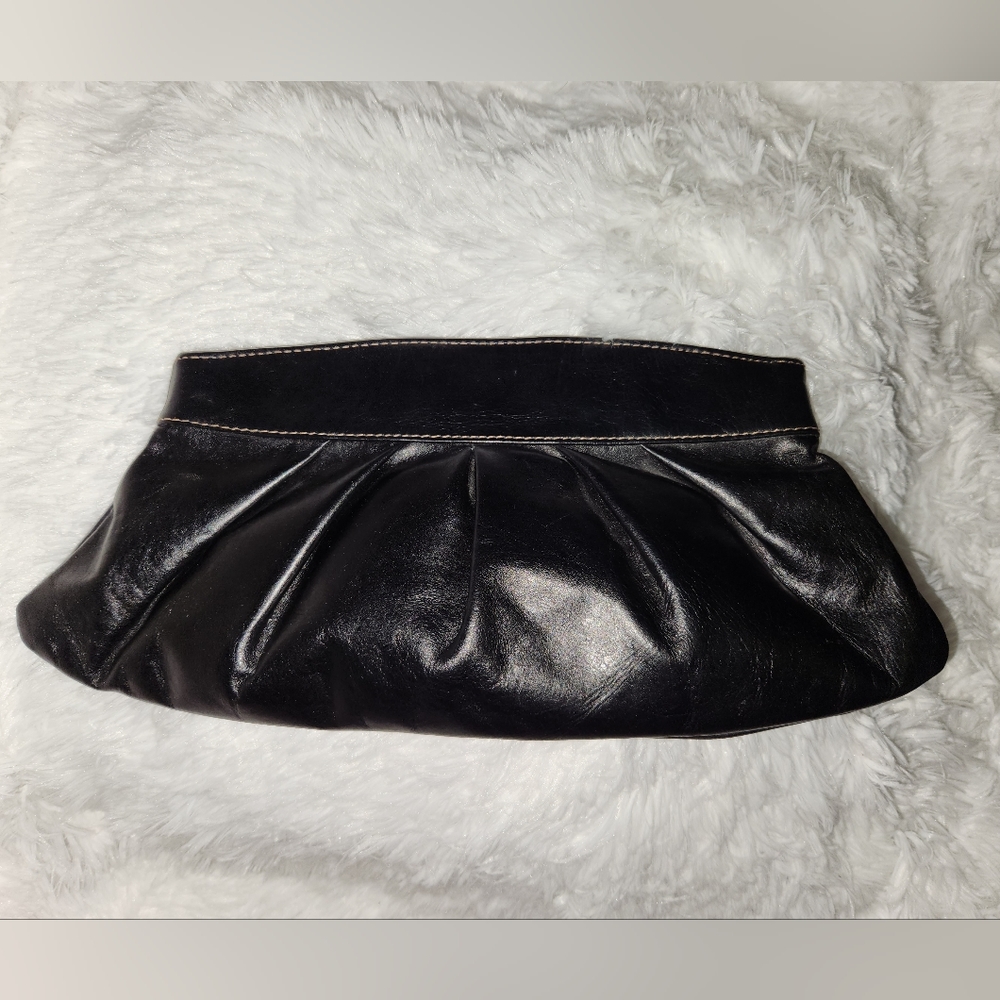 Fossil Black Leather Clutch